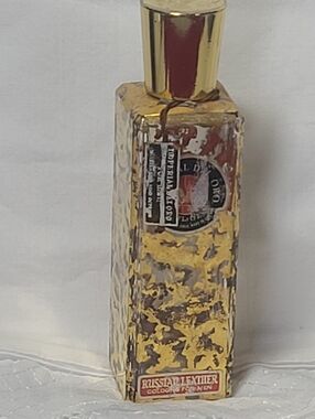 Empty Bottle Imperial Toiletries Russian Leather Cologne For Men /22 Kt Decor